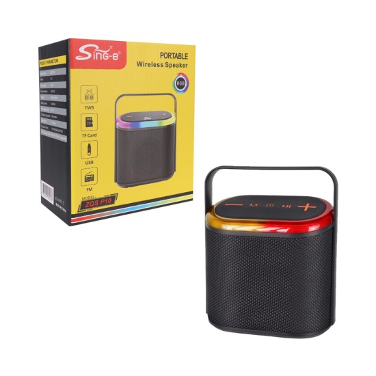 Sing-e Portable Wireless Speaker ZQS P10 Black